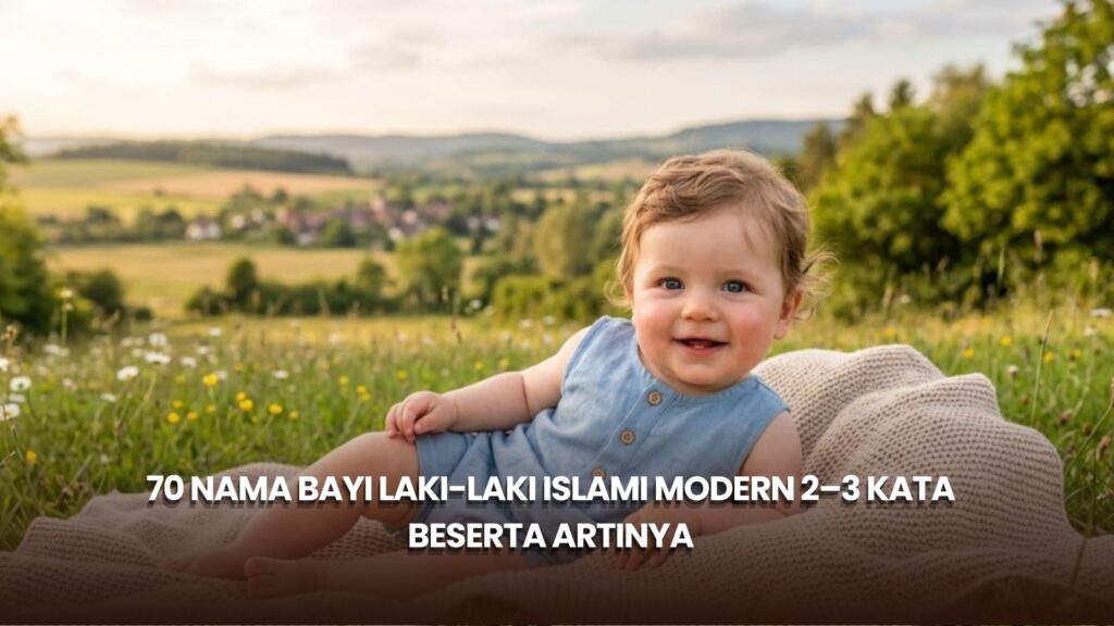 70 Nama Bayi Laki-Laki Islami Modern 2–3 Kata Beserta Artinya