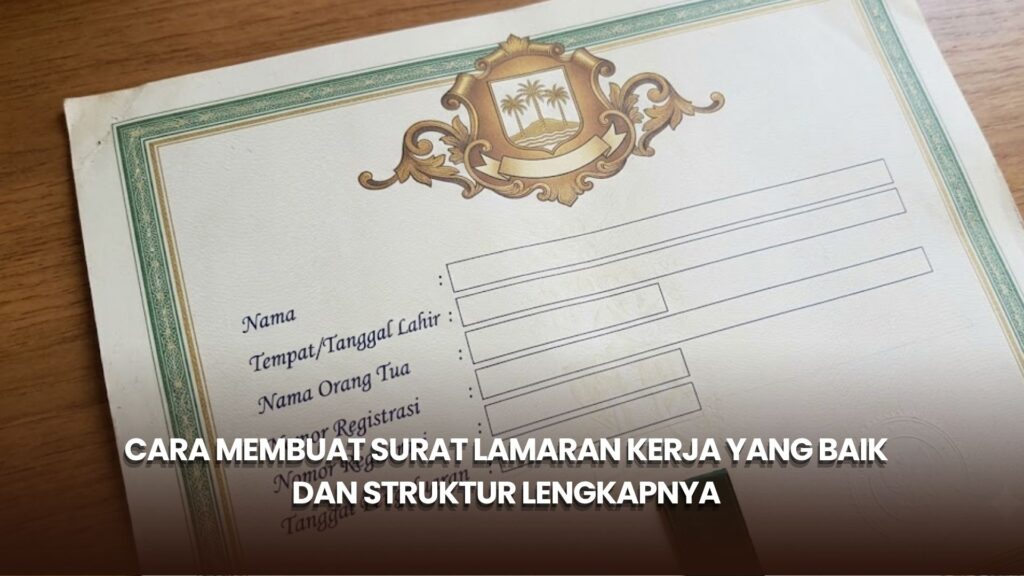 Cara Membuat Surat Lamaran Kerja yang Baik dan Struktur Lengkapnya