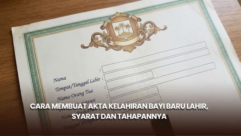 Cara Membuat Akta Kelahiran Bayi Baru Lahir, Syarat dan Tahapannya