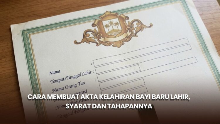 Cara Membuat Akta Kelahiran Bayi Baru Lahir, Syarat dan Tahapannya