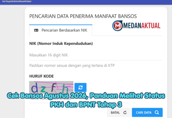Cek Bansos Agustus 2026, Panduan Melihat Status PKH dan BPNT Tahap 3