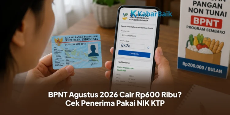 BPNT Agustus 2026 Cair Rp600 Ribu? Cek Penerima Pakai NIK KTP