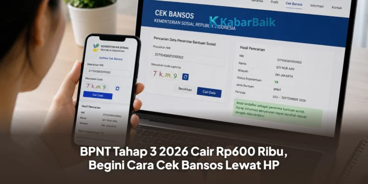 BPNT Tahap 3 2026 Cair Rp600 Ribu, Begini Cara Cek Bansos Lewat HP