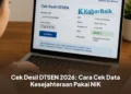 Cek Desil DTSEN 2026: Cara Cek Data Kesejahteraan Pakai NIK