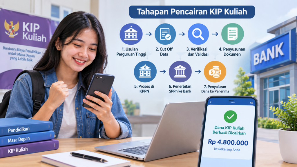 Alur Pencairan KIP Kuliah 20262027 dan Penyebab Dana Belum Cair