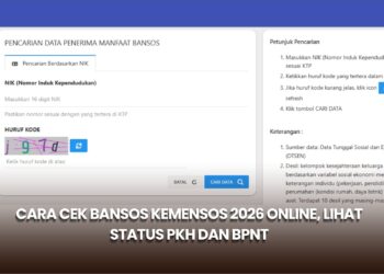 Cara Cek Bansos Kemensos 2026 Online, Lihat Status PKH dan BPNT