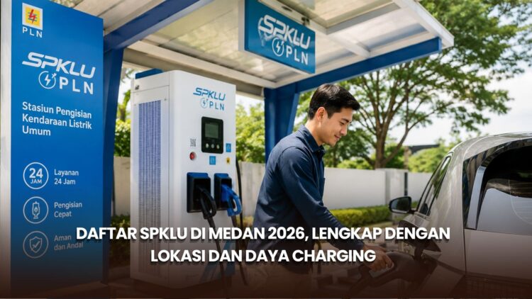 Daftar SPKLU di Medan 2026, Lengkap dengan Lokasi dan Daya Charging