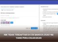 NIK Tidak Terdaftar di Cek Bansos 2026? Ini yang Perlu Dilakukan