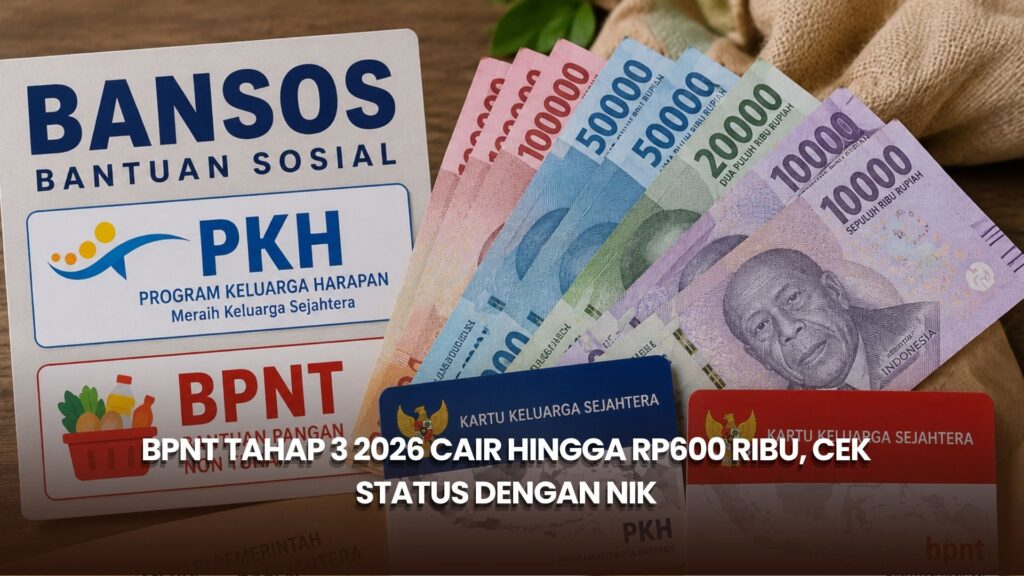 BPNT Tahap 3 2026 Cair hingga Rp600 Ribu, Cek Status dengan NIK