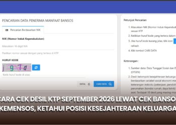 Cara Cek Desil KTP September 2026 Lewat Cek Bansos Kemensos, Ketahui Posisi Kesejahteraan Keluarga