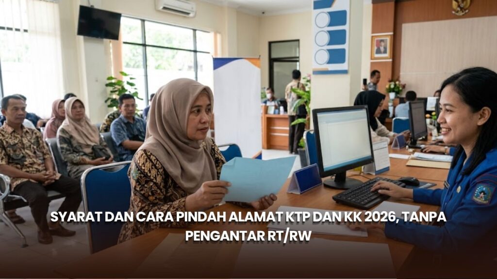 Syarat dan Cara Pindah Alamat KTP dan KK 2026, Tanpa Pengantar RT/RW
