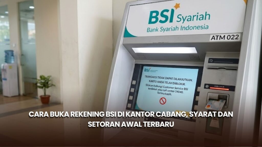 Cara Buka Rekening BSI di Kantor Cabang, Syarat dan Setoran Awal Terbaru