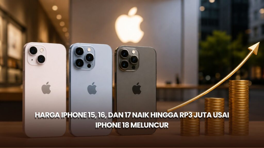 Harga iPhone 15, 16, dan 17 Naik hingga Rp3 Juta Usai iPhone 18 Meluncur