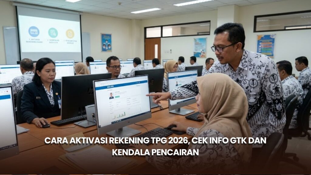 Cara Aktivasi Rekening TPG 2026, Cek Info GTK dan Kendala Pencairan