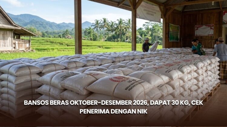 Bansos Beras Oktober-Desember 2026, Dapat 30 Kg, Cek Penerima dengan NIK