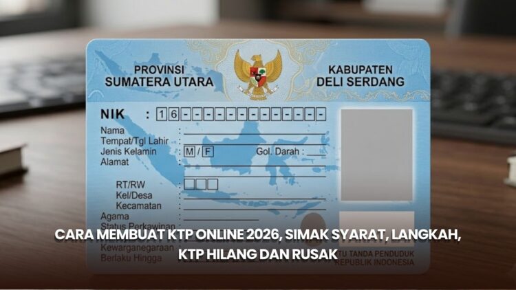 Cara Membuat KTP Online 2026, Simak Syarat, Langkah, KTP Hilang dan Rusak
