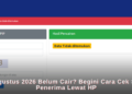 PIP September 2026 Belum Cair? Begini Cara Cek Status Penerima Lewat HP