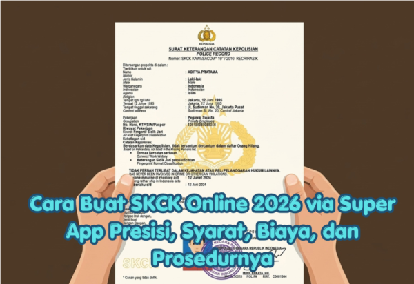 Cara Buat SKCK Online 2026 via Super App Presisi, Syarat, Biaya, dan Prosedurnya
