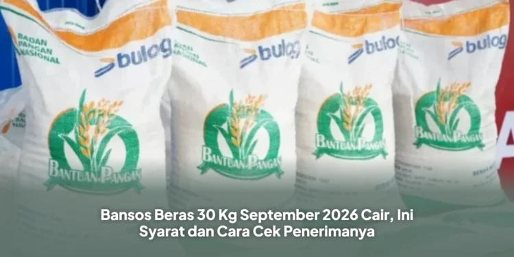 Bansos Beras 30 Kg September 2026 Cair, Ini Syarat dan Cara Cek Penerimanya