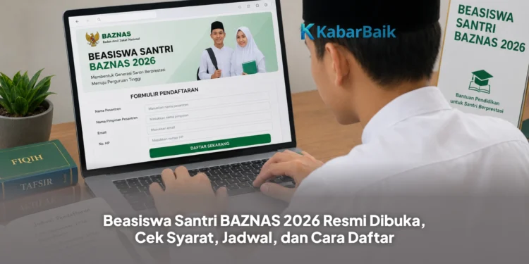 Beasiswa Santri BAZNAS 2026 Resmi Dibuka, Cek Syarat, Jadwal, dan Cara Daftar