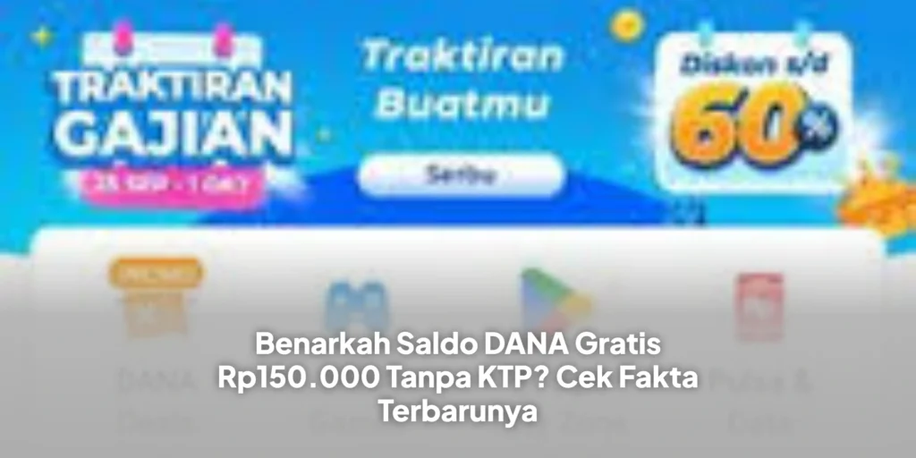 Benarkah Saldo DANA Gratis Rp150.000 Tanpa KTP? Cek Fakta Terbarunya