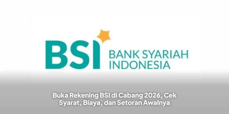 Buka Rekening BSI di Cabang 2026, Cek Syarat, Biaya, dan Setoran Awalnya