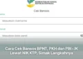 Cara Cek Bansos BPNT, PKH dan PBI-JK Lewat NIK KTP, Simak Langkahnya