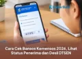 Cara Cek Bansos Kemensos 2026, Lihat Status Penerima dan Desil DTSEN