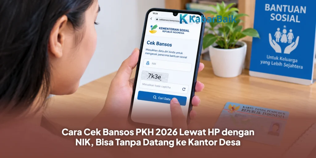 Cara Cek Bansos PKH 2026 Lewat HP dengan NIK, Bisa Tanpa Datang ke Kantor Desa