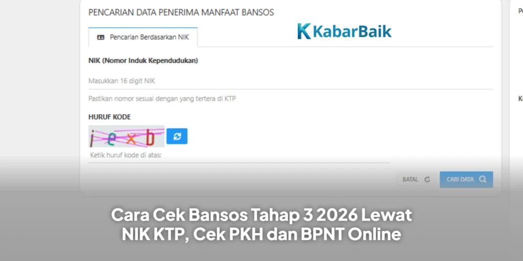 Cara Cek Bansos Tahap 3 2026 Lewat NIK KTP, Cek PKH dan BPNT Online