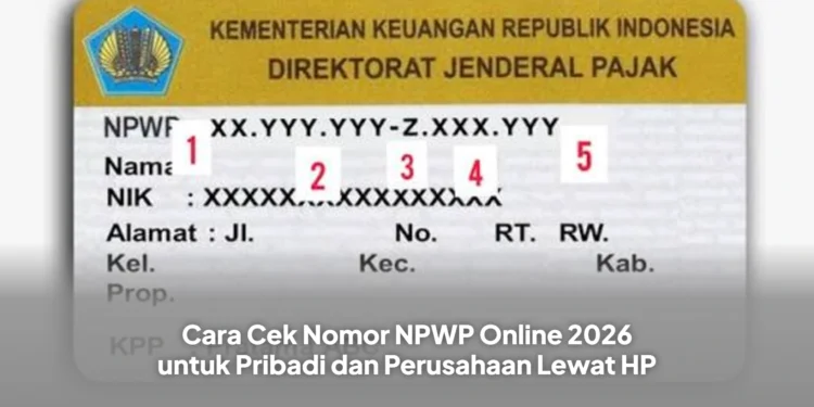 Cara Cek Nomor NPWP Online 2026 untuk Pribadi dan Perusahaan Lewat HP