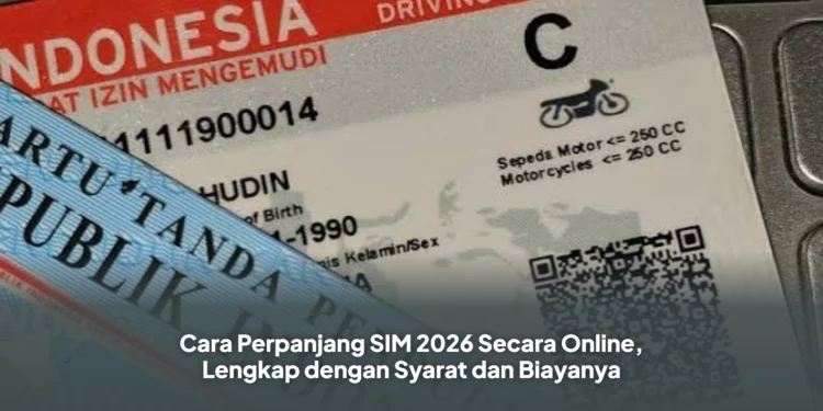 Cara Perpanjang SIM 2026 Secara Online, Lengkap dengan Syarat dan Biayanya