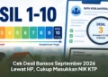 Cek Desil Bansos September 2026 Lewat HP, Cukup Masukkan NIK KTP