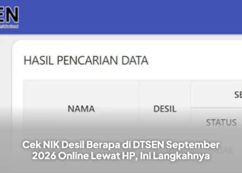 Cek NIK Desil Berapa di DTSEN September 2026 Online Lewat HP, Ini Langkahnya