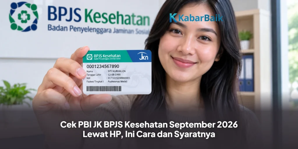 Cek PBI JK BPJS Kesehatan September 2026 Lewat HP, Ini Cara dan Syaratnya