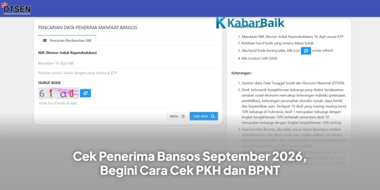 Cek Penerima Bansos September 2026, Begini Cara Cek PKH dan BPNT