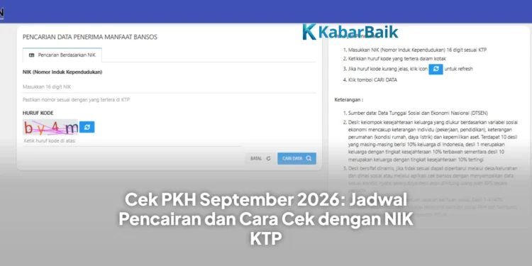 Cek PKH September 2026: Jadwal Pencairan dan Cara Cek dengan NIK KTP