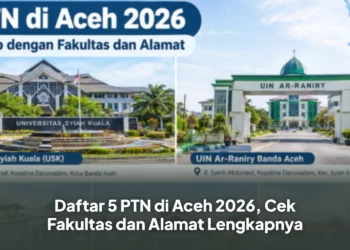 Daftar 5 PTN di Aceh 2026, Cek Fakultas dan Alamat Lengkapnya