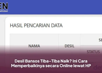 Desil Bansos Tiba-Tiba Naik? Ini Cara Memperbaikinya secara Online lewat HP