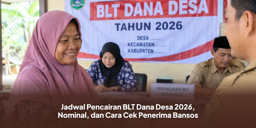 Jadwal Pencairan BLT Dana Desa 2026, Nominal, dan Cara Cek Penerima Bansos