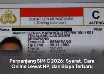 Perpanjang SIM C 2026: Syarat, Cara Online Lewat HP, dan Biaya Terbaru