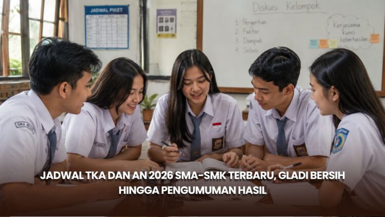 Jadwal TKA dan AN 2026 SMA-SMK Terbaru, Gladi Bersih hingga Pengumuman Hasil