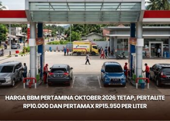 Harga BBM Pertamina Oktober 2026 Tetap, Pertalite Rp10.000 dan Pertamax Rp15.950 per Liter