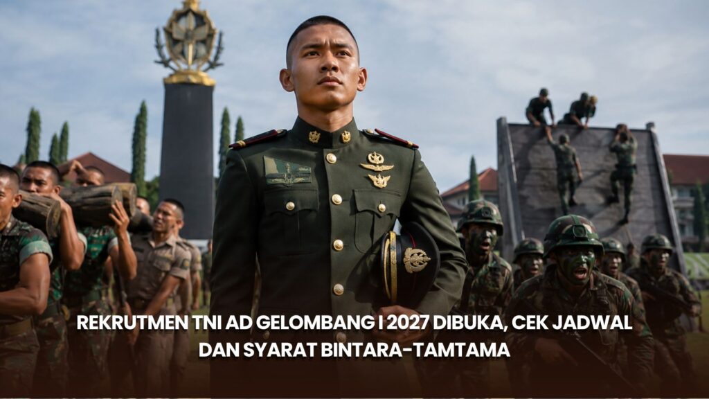 Rekrutmen TNI AD Gelombang I 2027 Dibuka, Cek Jadwal dan Syarat Bintara-Tamtama