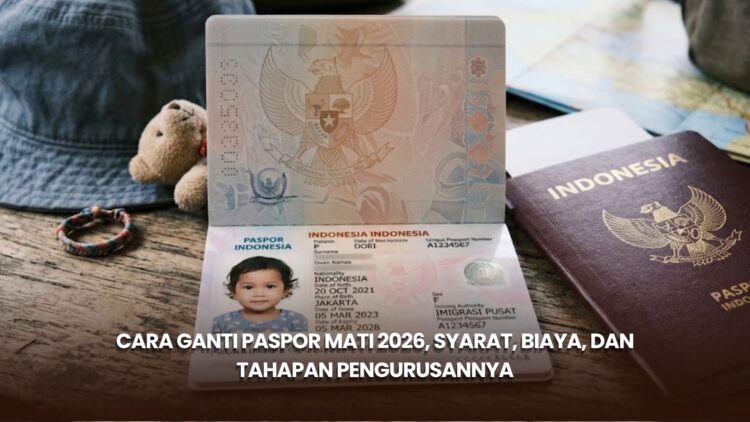 Cara Ganti Paspor Mati 2026, Syarat, Biaya, dan Tahapan Pengurusannya