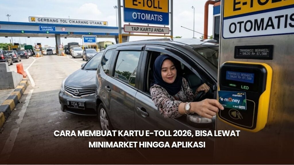 Cara Membuat Kartu e-Toll 2026, Bisa Lewat Minimarket hingga Aplikasi