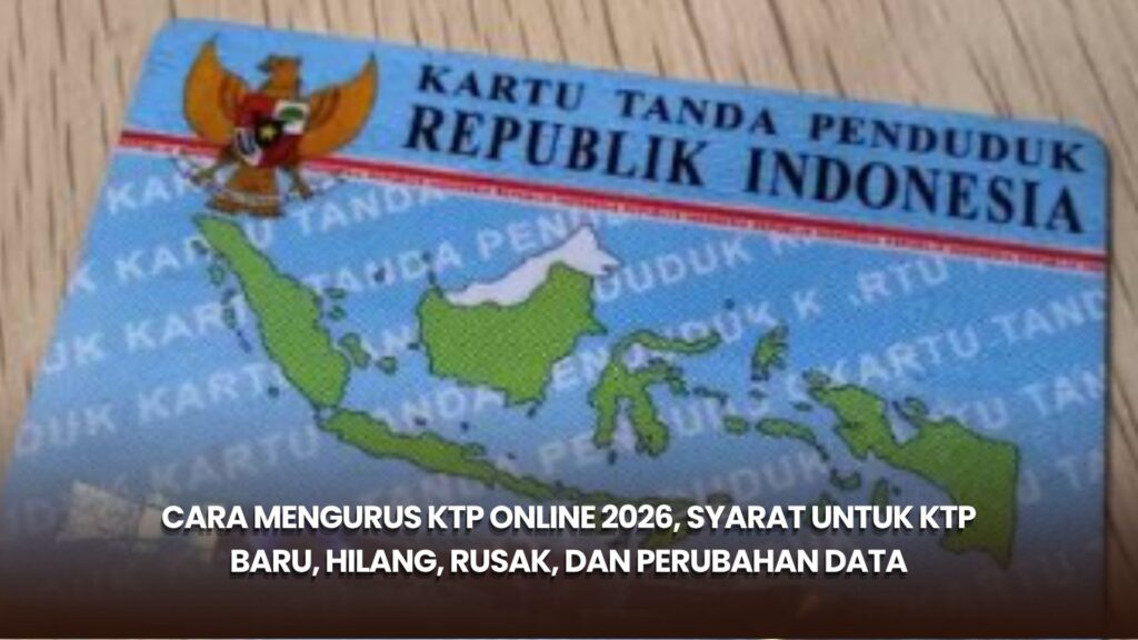 Cara Mengurus KTP Online 2026, Syarat untuk KTP Baru, Hilang, Rusak, dan Perubahan Data