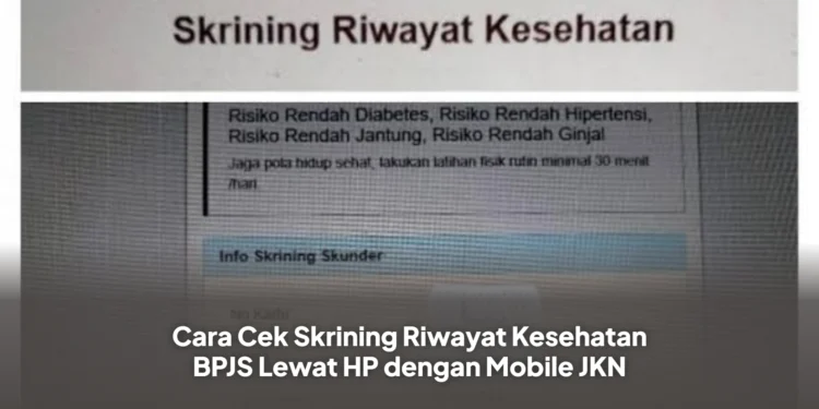 Cara Cek Skrining Riwayat Kesehatan BPJS Lewat HP dengan Mobile JKN