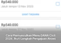 Cara Memunculkan Menu DANA Cicil 2026, Ikuti Langkah Pengajuan Akses