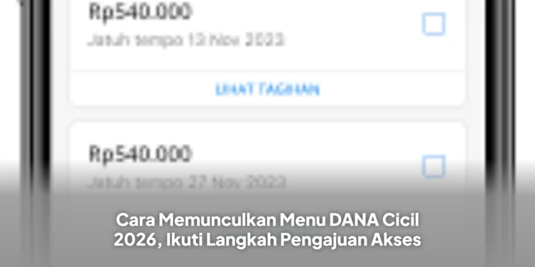 Cara Memunculkan Menu DANA Cicil 2026, Ikuti Langkah Pengajuan Akses